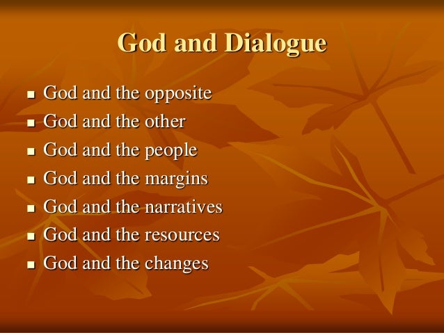 Dialogue with God